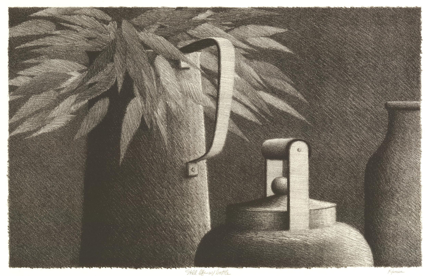 "Still life with bottle"
