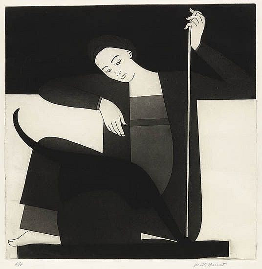 "Woman, Cat and String"