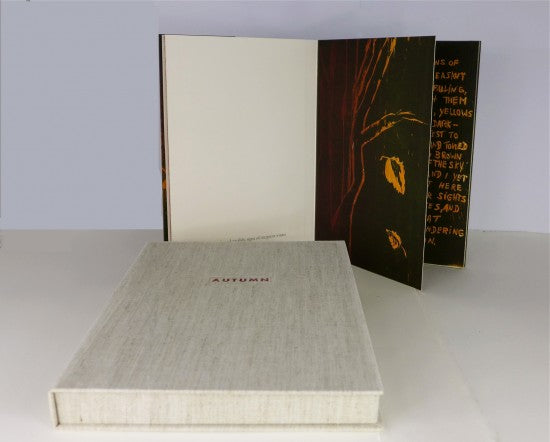 "Autumn" - Limited edition book with woodcuts and poetry by Walt Whitman