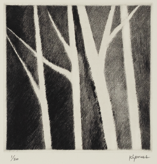 “Four white trees II“