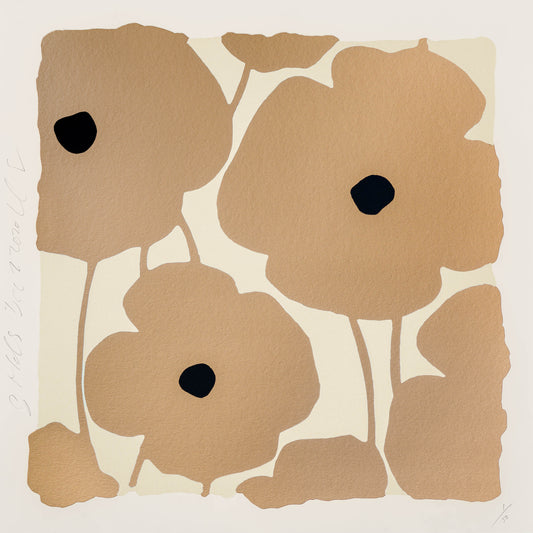 "Three Poppies, Golds, Dec 2, 2020"