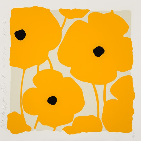 “Three Poppies, Yellows, Dec 2, 2020”