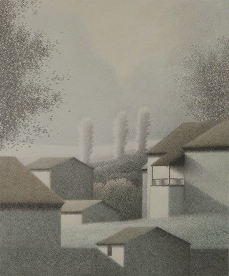 “Small Porch and Clouds”