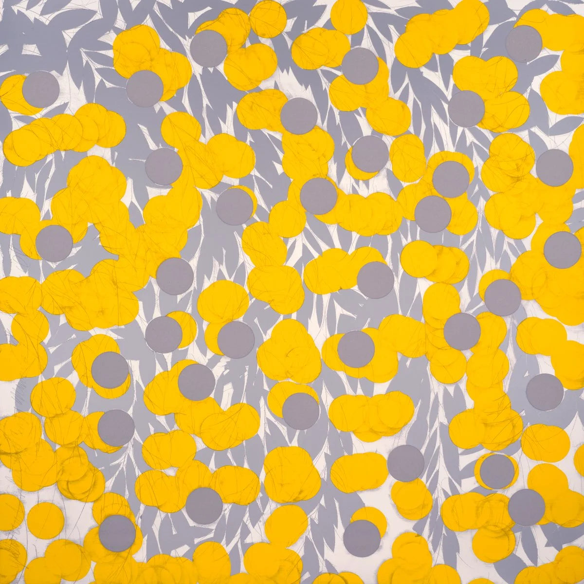 "Yellow with Silver & Cement Mimosa, June 13, 2024"