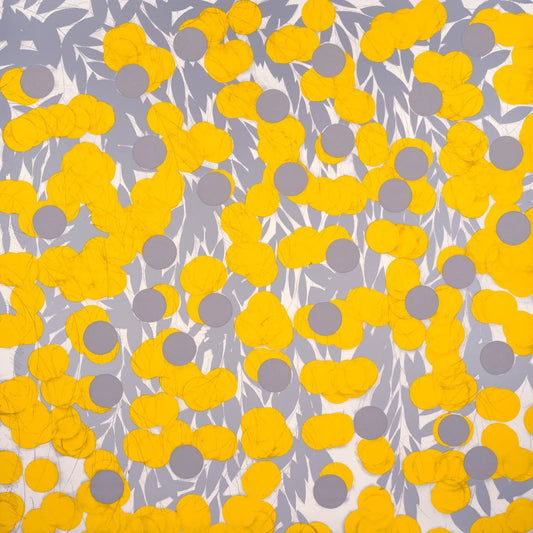 "Yellow with Silver & Cement Mimosa, June 13, 2024"