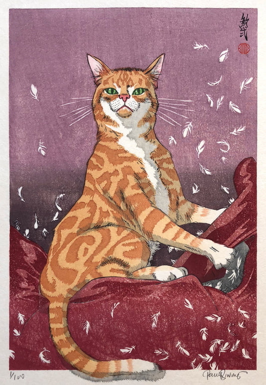 “Cat Feathers: Red”