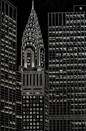 “Chrysler Building Flanked by High Rise Buildings, II”