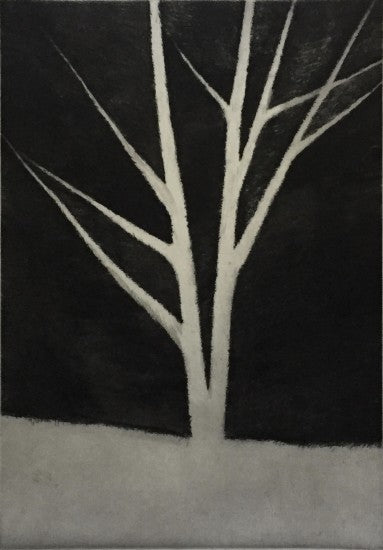 “A dark space defining a tree”