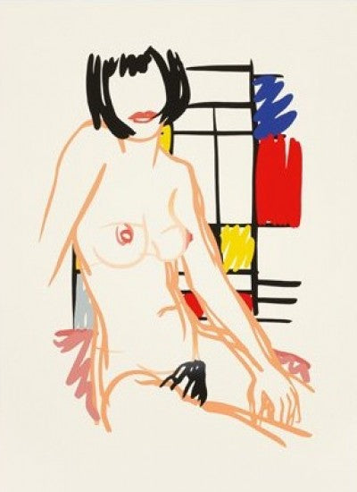 “Monica Sitting with Mondrian, 1989”