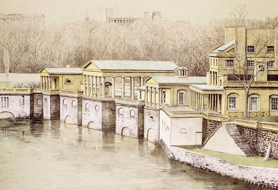 “Old Waterworks, Philadelphia”