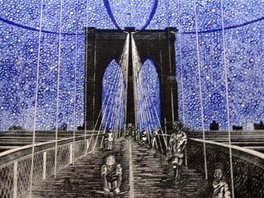 “Starry Night Brooklyn Bridge”