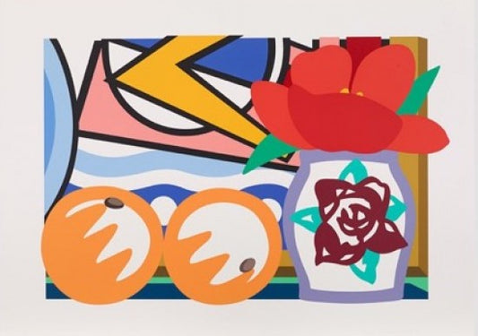 “Still Life with Lichtenstein and Two Oranges, 1993”