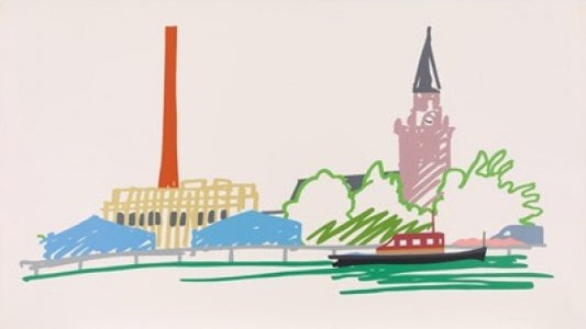 “Thames Scene with Power Station, 1990”