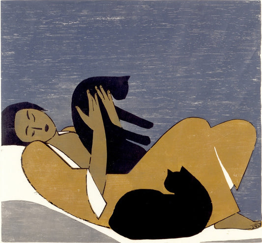 "Woman and Cats"
